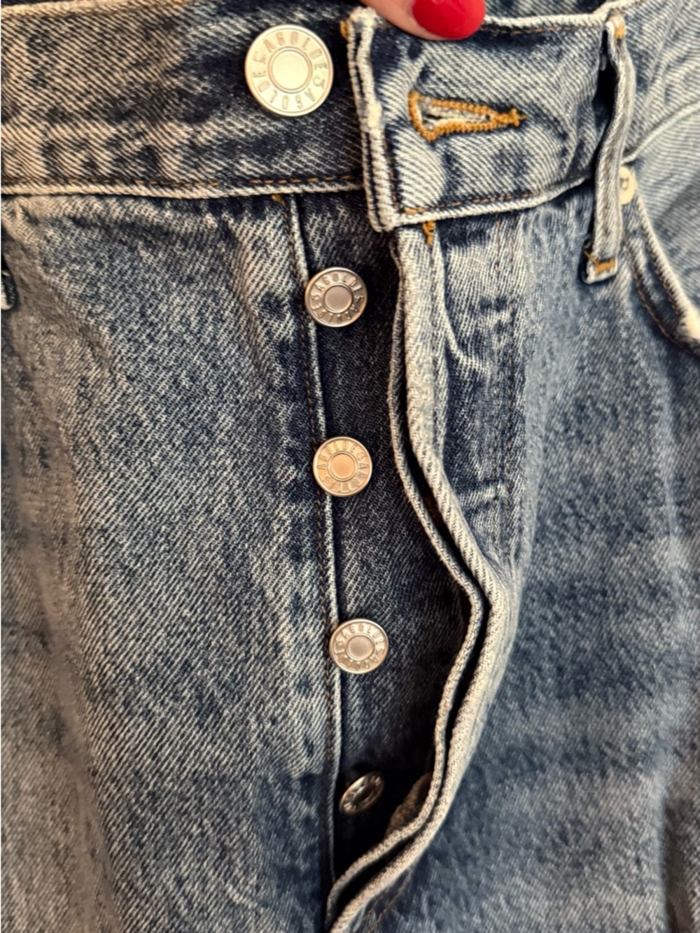AGOLDE 90's Pinch Waist Jeans Size 30 - Picture 4 of 11